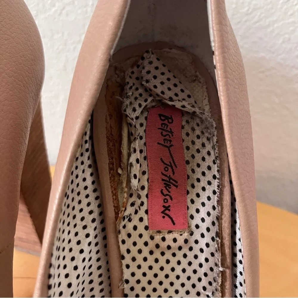 Betsey Johnson Platform Maggi Pump in Blush Nude Espadrille Size 10